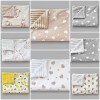 Дитячий двосторонній плед плюш Minky Stripe та польська бавовна 100×80 см